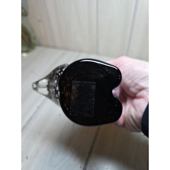 Vtg Murano? Art Blown Glass Pelican W/Gold Fish In Beak 7” Multicolored Bird - Picture 6 of 7